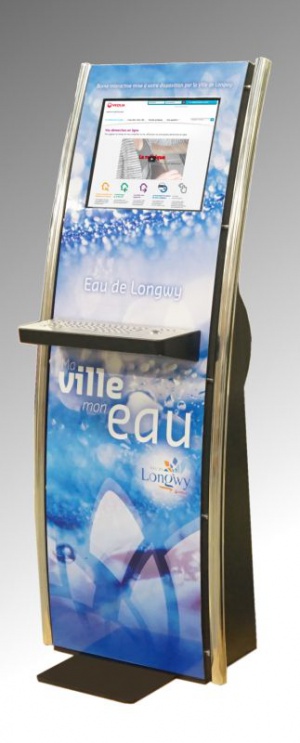 bornes interactives tactiles IPM France accueil mairie information ville smart city veolia