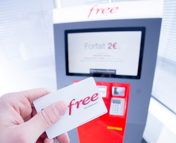 Borne de distribution de cartes SIM FREE