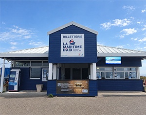 Borne interactive billetterie Keolis Maritime Fouras Aix - IPM France