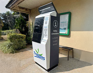 Borne interactive information orientation cimetieres-Ville Trappes_IPM France
