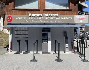 Borne interactive skipass-Les Contamines-IPM France