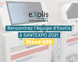 Bornes santé accueil patient exolis_santexpo21