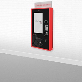 Kiosco interactivo para la distribucion de tarjetas-EK5000-IPM France