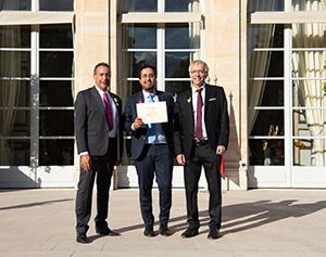 Remise du Pass French Tech à l'élysée par Mounir Mahjoubi