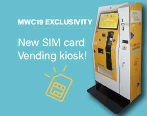 SIM card vending kiosk-MWC19-IPM France