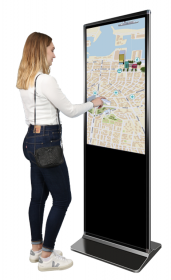 Totem interactif de calcul d'itinéraires pour les usagers des transports en commun