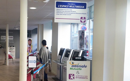 borne d'accueil patient interiale mutuelle