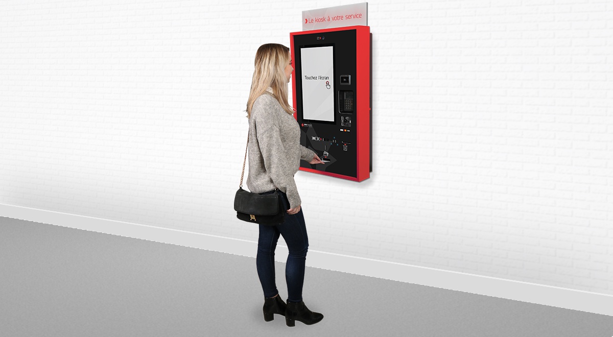 touchscreen vending cards kiosk-EK5000-IPM France