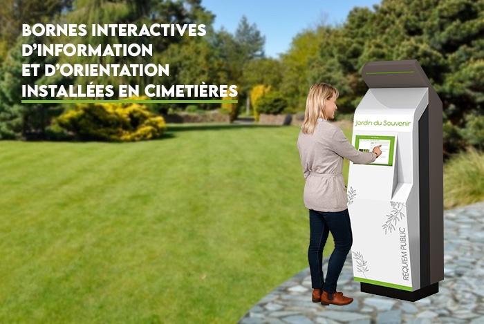 Borne interactive cimetière-IPM France