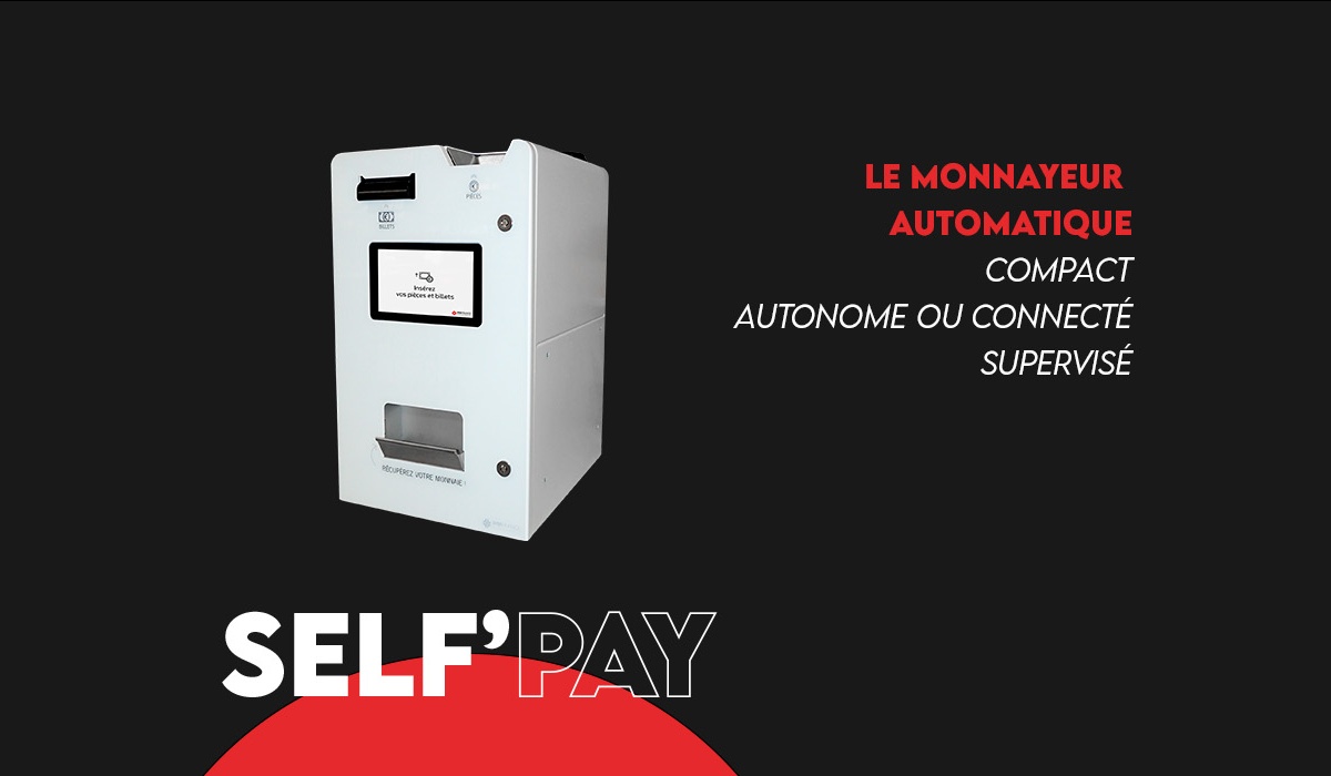 Monnayeur automatique autonome ou connecté SelfPay - IPM France