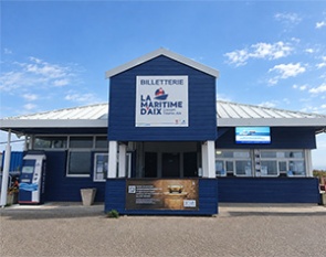 Borne interactive billetterie Keolis Maritime Fouras Aix - IPM France