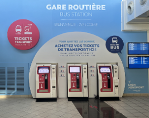bornes interactives information-billetterie multi-operateurs_Lyon Aéroport IPM France