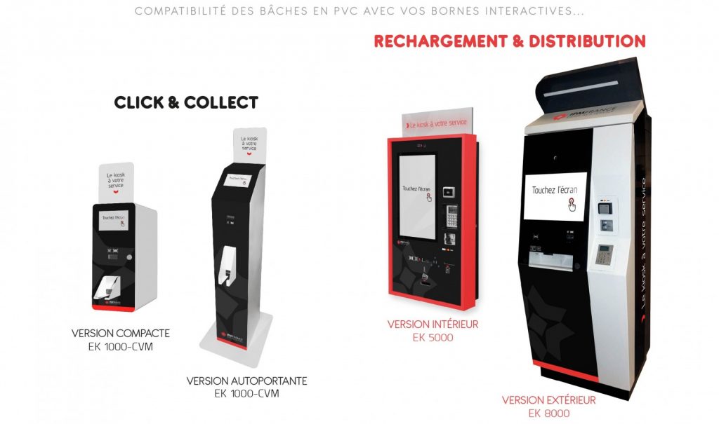 Baches PVC bornes interactives IPM France